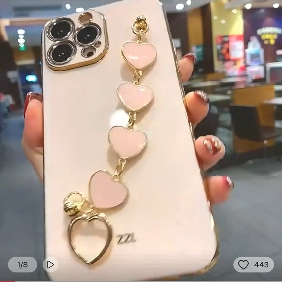 Love heart bracelet case for iPhone 14 Pro Max - Picture 3 of 3